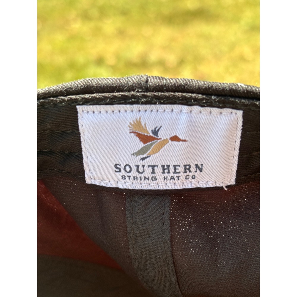 Southern String Hat Co Trout Fish Snapback Hat Black Duck Camo Rope Trucker Cap - Picture 3 of 5